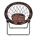 Giantex Folding Bunjo Bungee Chair, Outdoor Camping Gaming Hiking Chair, Perfect for Garden Patio, Web Chair Portable, Steel Bungee Dish Chairs for Adults Kids, Camouflage