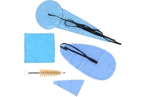 Joyzan Saxophone Cleaning Cloth Kit, Sax Alto Tenor Clarinet Mouthpiece Brush Flute Wind Swab Neck Set Woodwind Musical Instr