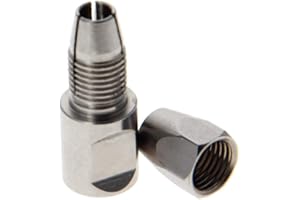Heyiarbeit Flex Collet Coupler CNC Stainless Steel for 5mm Motor Shaft and 4.76mm Flex Shaft Flexible Coupling DIY RC Boat Submarine Reverse