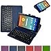 AT&T Trek HD Bluetooth Keyboard Case,Mama Mouth Slim Stand PU Leather Case Cover With Romovable Bluetooth Keyboard For 8" AT&T Trek HD 8 inch 4G LTE Tablet (Not fit AT&T Trek 2 HD 8 2016),Blue