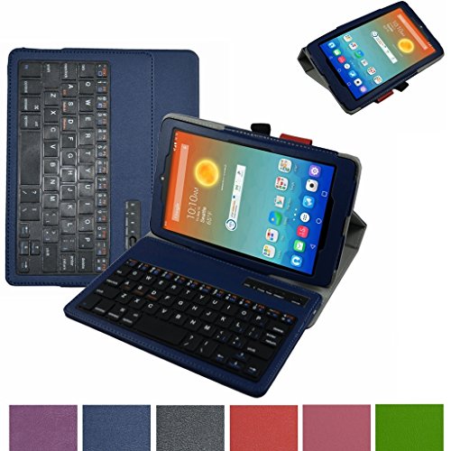 AT&T Trek HD Bluetooth Keyboard Case,Mama Mouth Slim Stand PU Leather Case Cover With Romovable Bluetooth Keyboard For 8 AT&T Trek HD Bluetooth Keyboard Case,Mama Mouth Slim Stand PU Leather Case Cover With Romovable Bluetooth Keyboard For 8