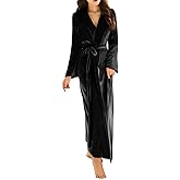 Kelaixiang Women's Long Bathrobe Fuzzy Velvet Warm Robes for Winter Plush Shawl