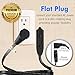 Maximm Cable 2 Ft 360° Rotating Flat Plug Extension Cord/Wire, 16/3 AWG Multi 3 Outlet 3-Prong Grounded Wire- Black - UL Certified