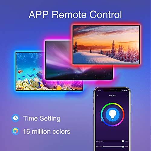 NITEBIRD TV LED Backlight, 9.2 Feet USB Smart Led Strip Lights Kit Works with Alexa Google Home