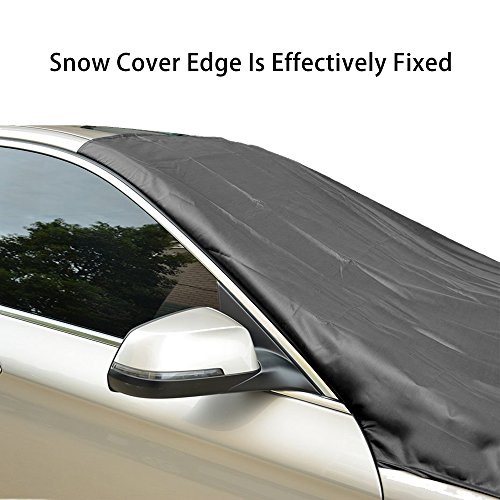 Magnetic Car Windshield Snow Cover, IC ICLOVER Wipers Covers Winter Snow Ice Frost Guard Sun Shade Protector Rain Dust Resistant No More Scraping Door Flaps Windproof Fit Most Car, SUV, Truck, Van - Thumbnail 2
