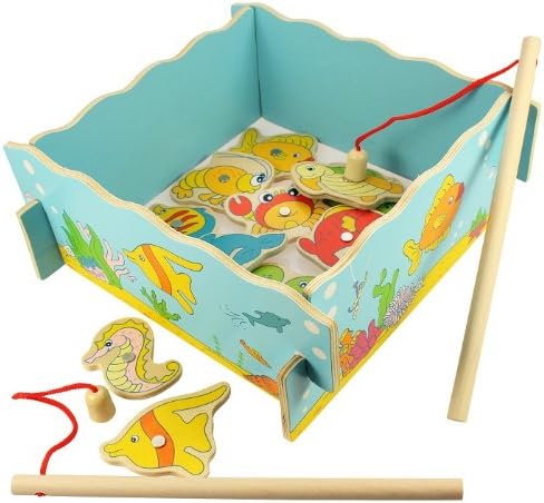 Magnetic Wooden Fishing Game