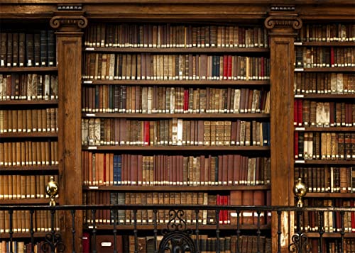BELECO Vintage Bookshelf Photography Backdrop