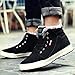 VILOCY Men's Warm Suede Leather Snow Boot Fur Lined Lace Up Ankle Sneakers High Top Shoes