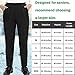 FERNIDA Electric Heated Thermal Trouser Outdoor Exercise Heating Warm Pants for Women/Men/Senior(Battery Included) Black