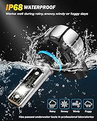 Fahren 9006/HB4 LED Fog Light Bulbs, 8000 Lumens