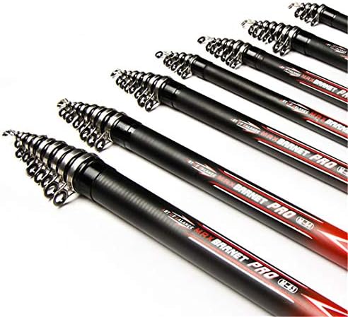 Fishings 2.4M-6.3M,Portable Telescopic Rod Carbon Spinning Rods Lake Telescopic Rod