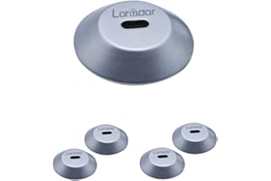 LORADAR Anchor Plate Adhesive Security Plate with Slot for Cables to Lock Down Laptops, Tablets, Monitors,iPhone Smart Phone, MacBook Pad Ipad, Tablet, Other Electronic Products (Silver 5Pack)