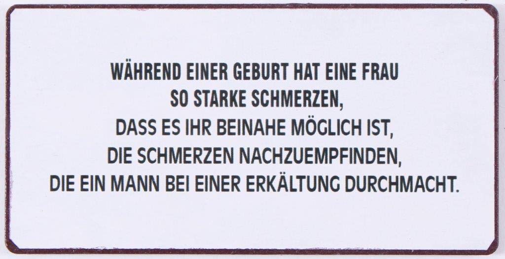 Decorative Fridge Magnet for Home Während einer geburt hat eine frau... 5cm x 10cm