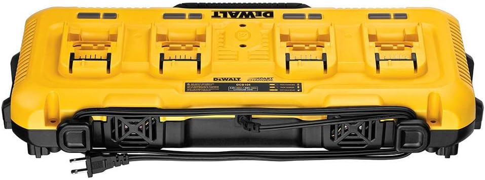 DEWALT 20V MAX Charger, 4-Port, Rapid Charge (DCB104) - - 