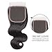10A Brazilian Closure Body Wave 100% Unprocessed Virgin Human Hair Lace Closure 4X4 Free Part Natural Black (12 Inch, fp closure)