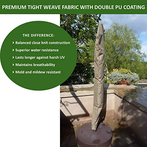 image for Formosa Covers Premium Tight Weave Outdoor Patio Umbrella Cover - Heav