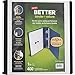 1-1/2 Inch Staples Better View Binders with D-Rings (White)