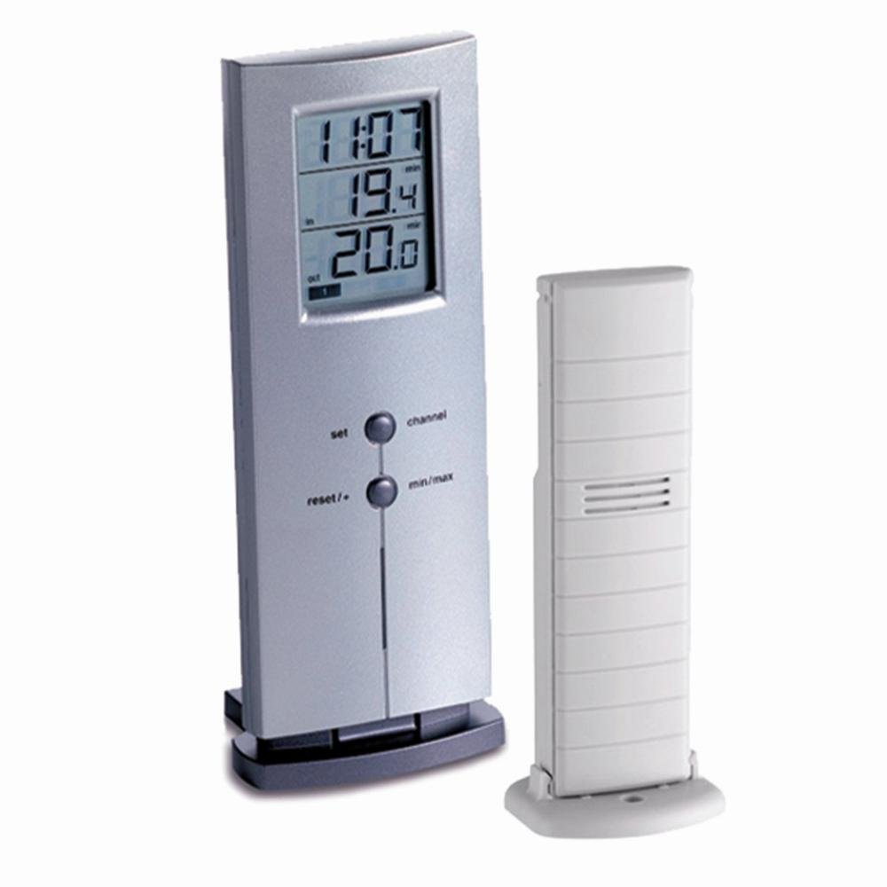 Green Wash Ltd TFA Dostmann Logo Radio Thermometer, Multi-Colour, 9.9 x 9.4 x 5.2 cm