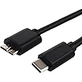 USB C to Micro USB 3.0 Fast Charging Cable 10Gbps High-Speed Sync Data Transfer Cable Cord Compatible with Samsung Galaxy S5 Note 3 Seagate WD Toshiba External Hard Drive Camera, 2FT