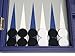 13-inch Premium Backgammon Set - Travel Size - Indigo Blue Board