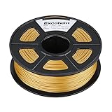 EXCELVAN 1.75mm Golden PLA 3D Printer Filament - 1kg Spool (2.2 lbs) -Dimensional Accuracy +/- 0.02mm for 3D Printers Makerbot, Mendel, Prusa, Huxley, BFB series, RepRap, Rap