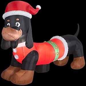 inflatable dachshund christmas decoration