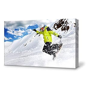for Living Room Bedroom Home Artwork Paintings Snowboarding