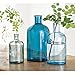 Mud Pie Spanish Recycled Glass Vase, One Size, Blue