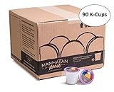 Manhattan Roast ‘Times Brew’ (Breakfast Blend / Light Roast) Single-Serve Coffee Freshcup works in most Keurig K-Cup Brewers 90 Count Box