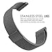 Garmin Vivoactive HR Watch Band, MoKo Milanese Loop Stainless Steel Mesh Replacement Bracelet Strap for Vivoactive HR Sports GPS Smart Watch with Unique Magnet Lock, No Buckle Needed, Black
