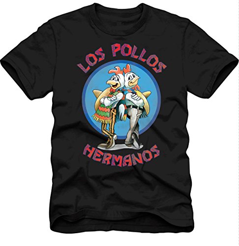 Breaking Bad Men's Los Pollos Hermanos T-Shirt, Black, X-Large