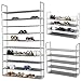 50 Pair Free Standing 10 Tier Shoe Tower Rack Storage Organizer