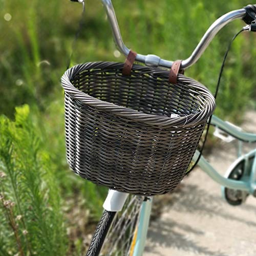 image for ZUKKA Handlebar Bike Basket,Front Handlebar Adult Storage Basket, Wate