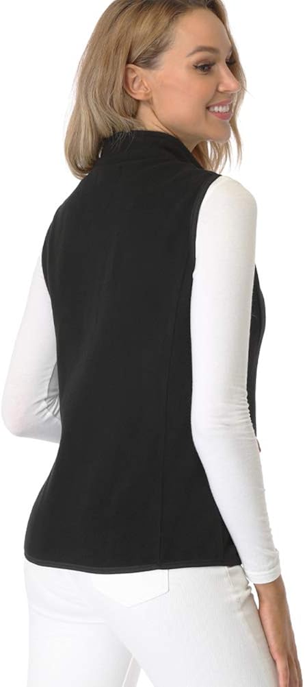 fuinloth Women's Fleece Vest, Polar Soft Sleeveless Classic Fit with Zip up Pockets at  Women's Coats Shop
