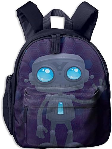 Waving Robot School Bag For Boys And Girls Kids Daypack Oxford Cloth Backpack