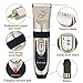 KOBWA Dogs' and Cats' Rechargeable Electric Pet Shaver, Low Noise, Gold