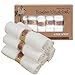 Baby Bath Washcloths 6 ULTRA SOFT, 100% Natural Bamboo Towels, No-Dyes, Perfect Gift for Sensitive Baby Skin, 6 Pack 10