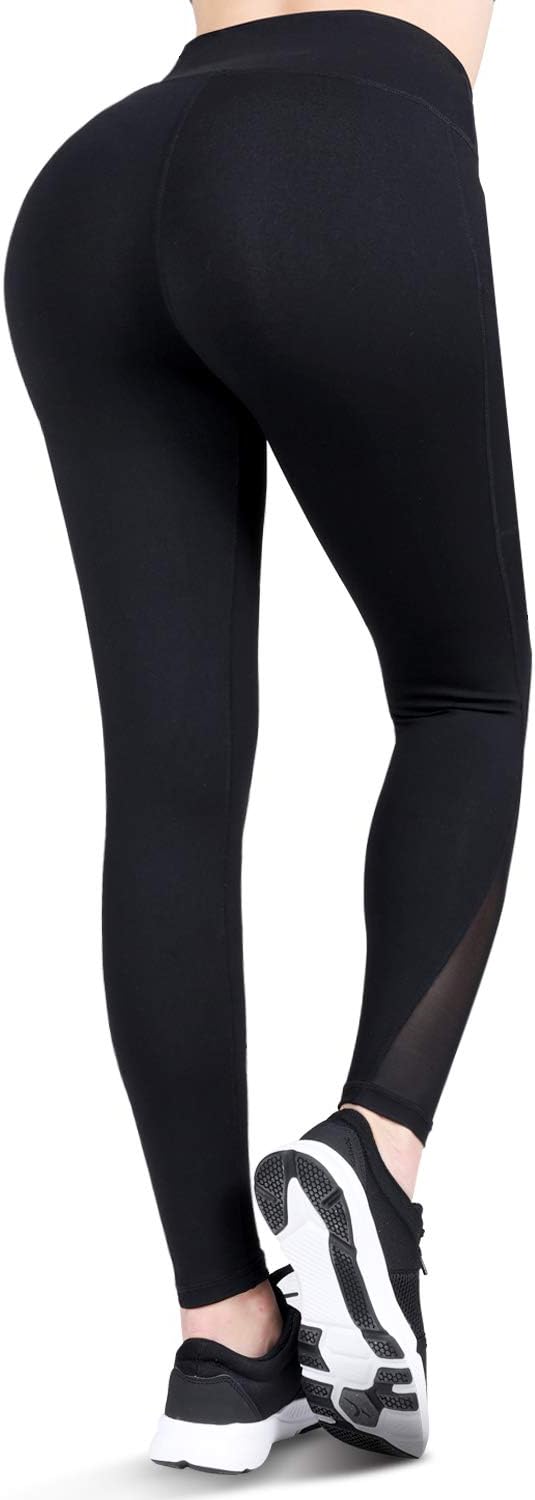 High Waisted Yoga Pants with Pockets - Tummy Control, Squat-Proof Workout Pants for Women, 4 Way Stretch Yoga Leggings
