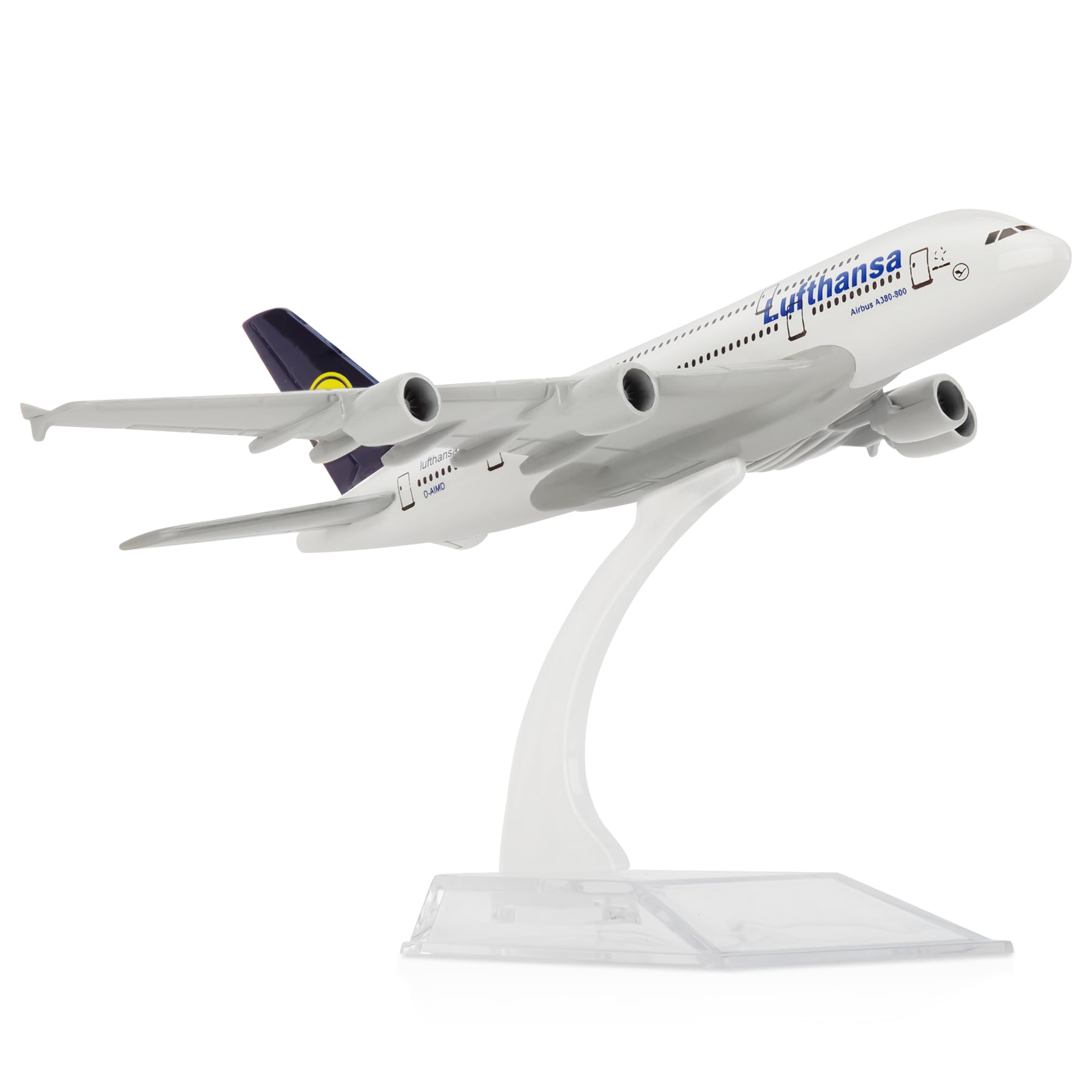 BluWinds 1/400 Lufthansa 380 Airplane Model Diecast Airplanes Model Aircraft Metal Alloy Model For Collection and Display