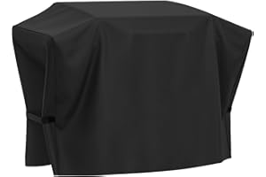 SHINESTAR Griddle Cover for Blackstone 36 Inch Griddle with Hood, 5482 Waterproof BBQ Cover with Double Straps, Lightweight & Fade Resistant, Black
