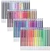 Gelmushta 240 Gel Pens Set (120 Unique Color Gel Pens and 120 Ink Refills) for Adult Coloring Books