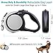 Double Retractable Dog Leash for Two Dogs Up to 50 lbs Per Dog - 16 ft Coupler Dog Leashes for Small Medium Dogs - One Locked System, Non Slip Grip, Tangle Free
