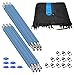 Machrus Upper Bounce Trampoline Safety Enclosure Set for 7.5 FT 10FT 12FT 13FT 14FT 15FT Frames - Includes Net, Poles & Hardware - Installs Outside Frame