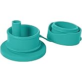 Pura Sport Big Mouth Silicone Sport Straw Top - Leak & Spill-Proof, Plastic-Free, MadeSafe Certified, Medical-Grade Silicone - Fits All Sport Bottles – Mint Straw