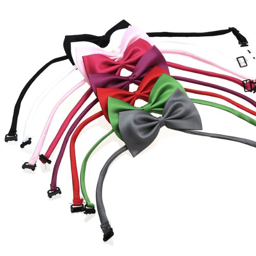 （Random Color）Adjustable Dog Cat Pet Collar Accessory Necktie Bow Tie Necktie Clothes
