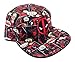 Bioworld Marvel Comics Deadpool Reversible Flat Bill Adjustable Hat, Black / Multicolor, One Size