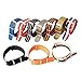 Watch Bands NATO Straps Replacement Watchbands Ballistic Nylon Straps with Stainless Steel Buckle (20mm, Black/Smoke (Bond))