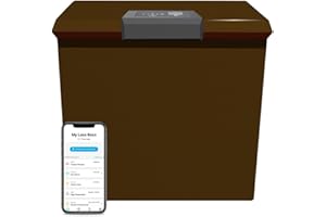 LOXX BOXX PARCEL PERFECT Loxx Boxx Smart Parcel Package Locker, LTE Cellular Mail Lock Box w/Wi-Fi and Bluetooth, Private Mailbox Locking Box for Deliveries, Brown, Large