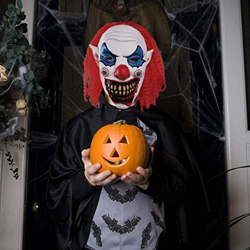 Halloween Mask Latex Scary Clown Head Mask Halloween Costume Party Props Masks for Adults