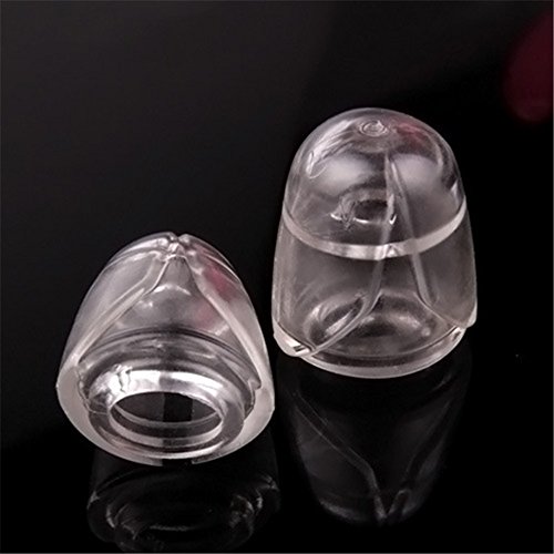 2Pcs Male Penis Sleeve Glans Condom Extension Girth Enhancer Cock Extender - Transparent Clear